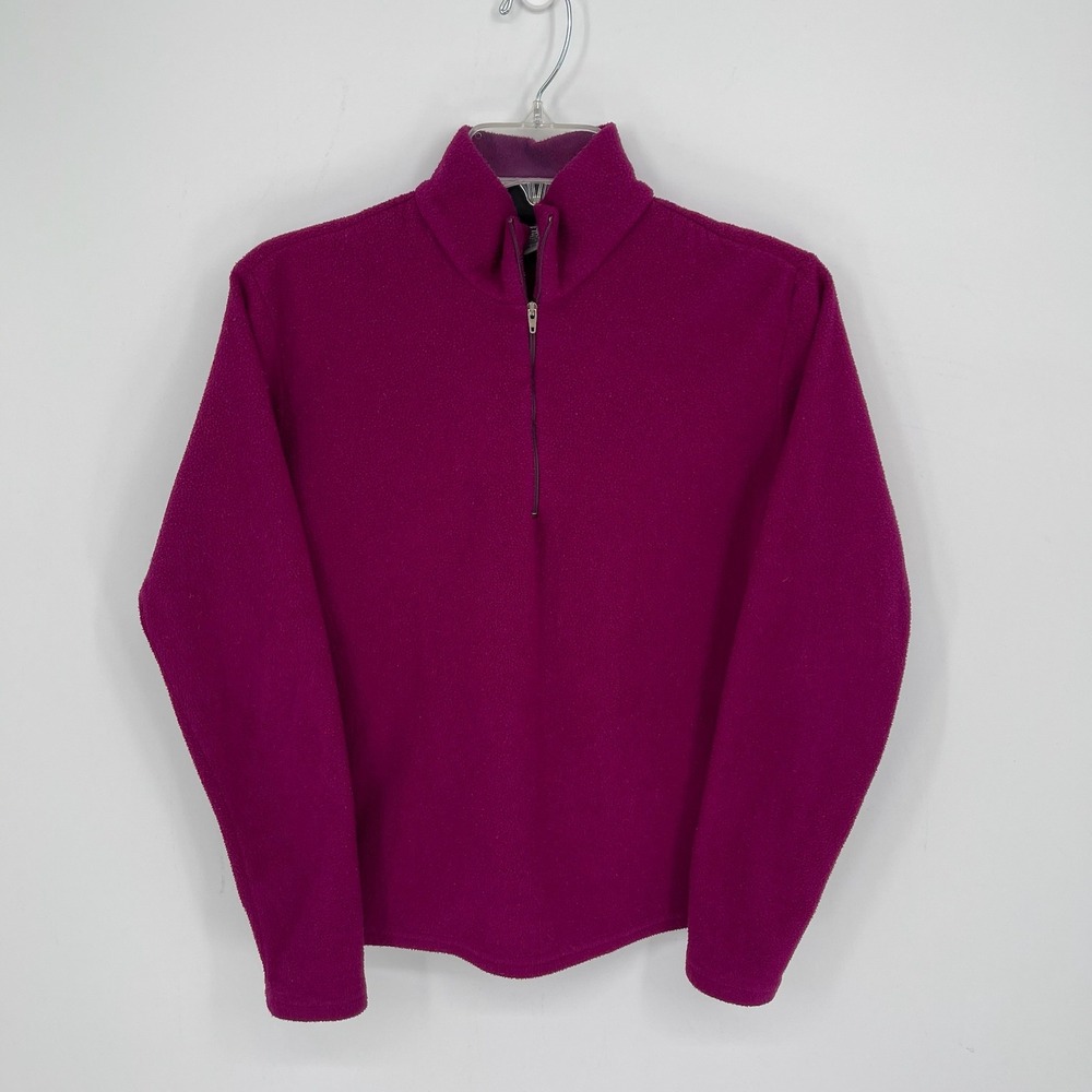 Patagonia Women's Magenta Capilene Fleece Quarter Zip Pullover Size Medium